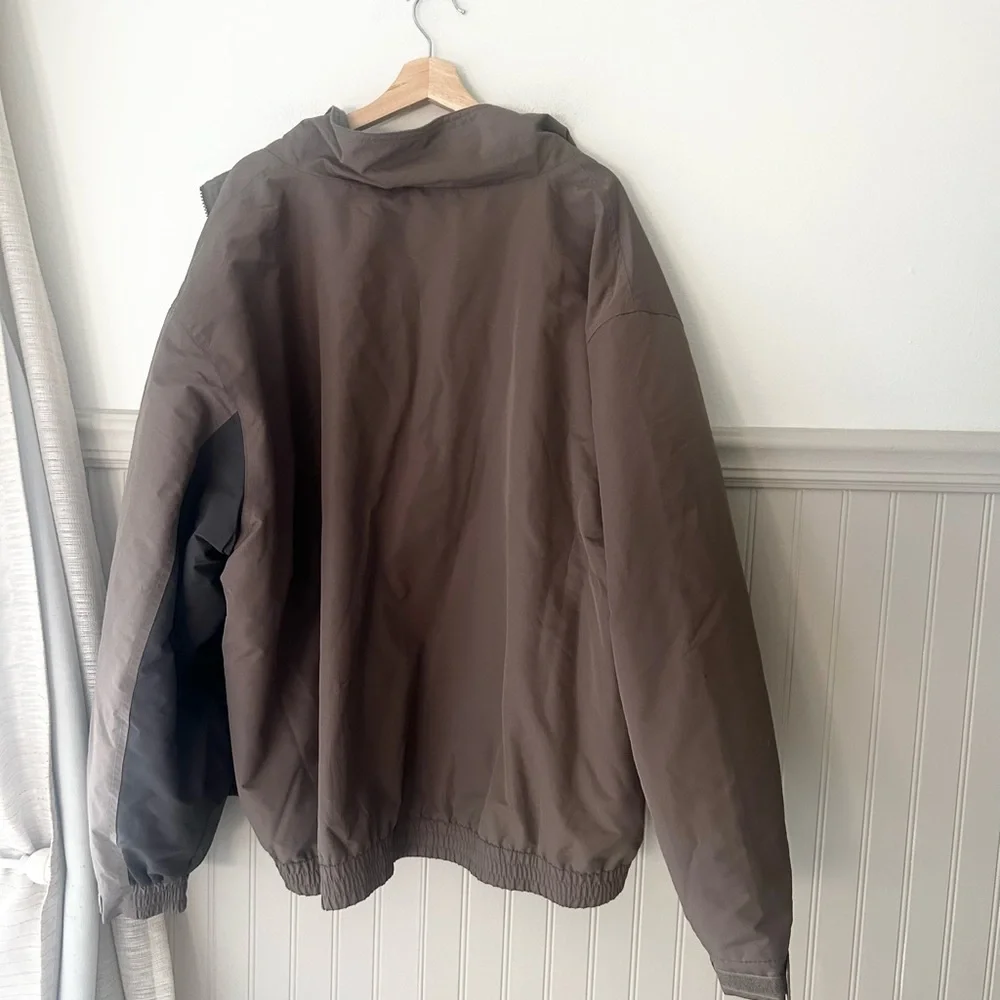 RedHead 3XL Fleece Lined Brown and Black Windbreaker Jacket